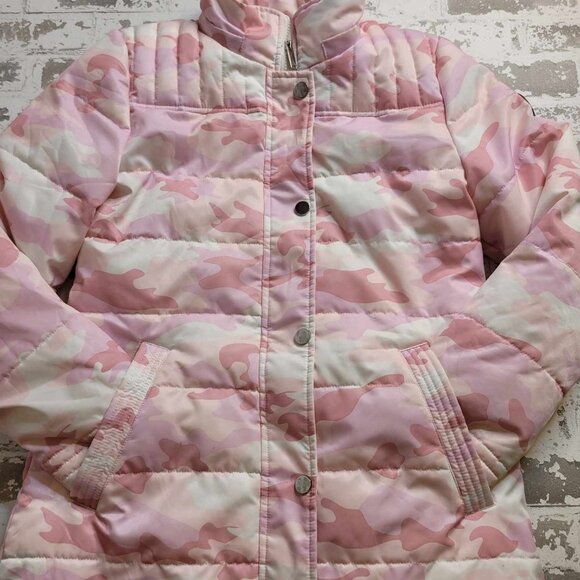 2264 HFX Youth‎ Girls Pink Camo Ski Jacket Size Large - Picture 1 of 6